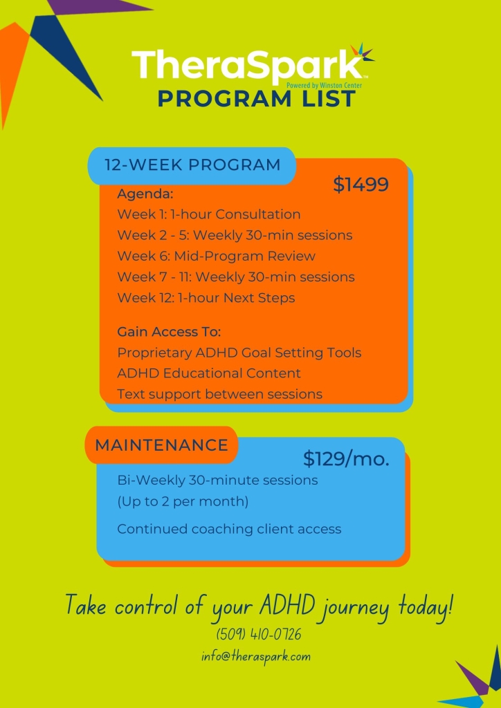 TheraSpark ADHD Coaching | A 12-Week Comprehensive Coaching Approach